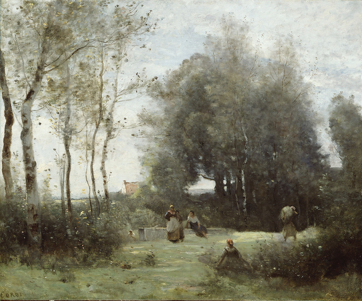 Arleux-Palluel, The Bridge of Trysts - Jean-Baptiste-Camille Corot, Poster Print Wall Art