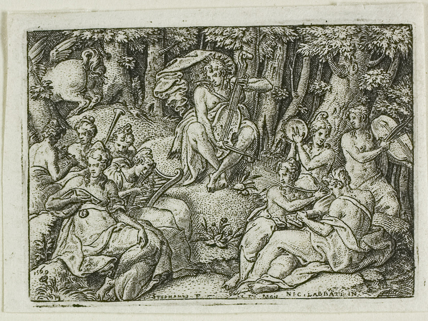 Apollo and the Muses - Etienne Delaune, Poster Print Wall Art
