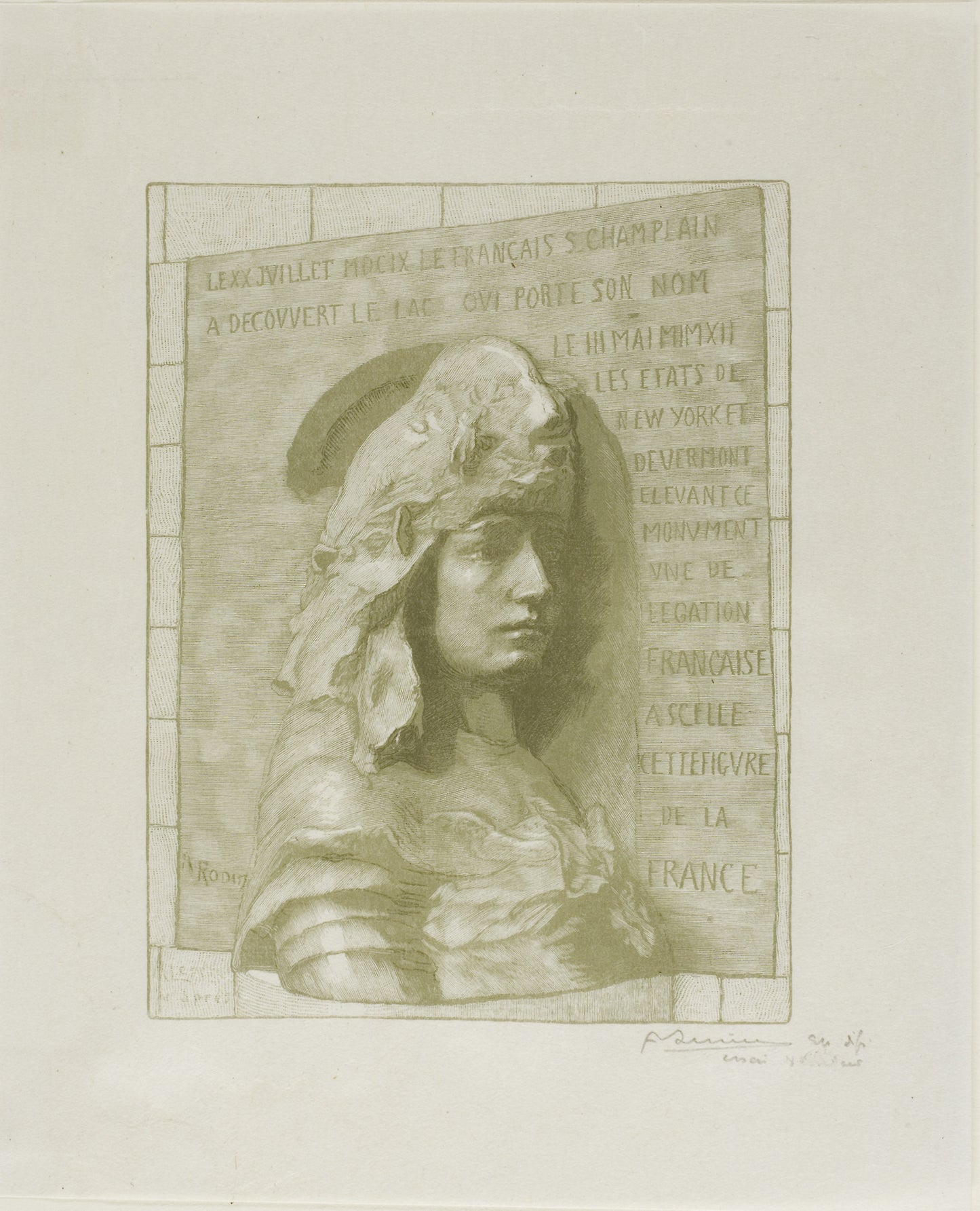 France - Louis Auguste Lepère (French, 1849-1918), Poster Print Wall Art
