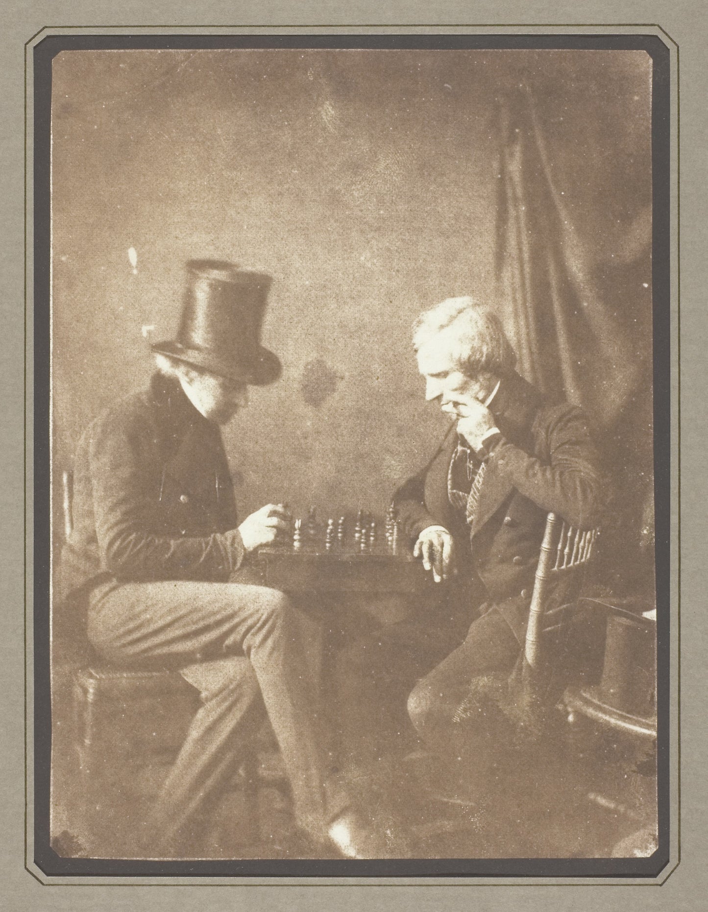 The Chess Players - William Henry Fox Talbot, Poster Print Wall Art