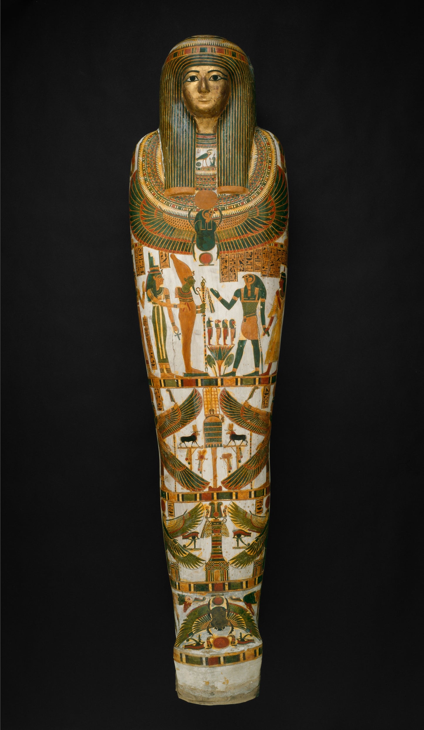 Coffin and Mummy of Paankhenamun: Egyptian, Poster Print Wall Art