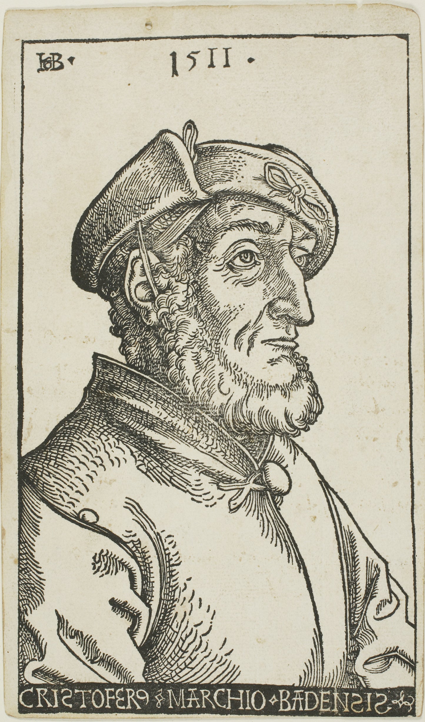 Margrave Christoph I of Baden - Hans Baldung Grien, Poster Print Wall Art