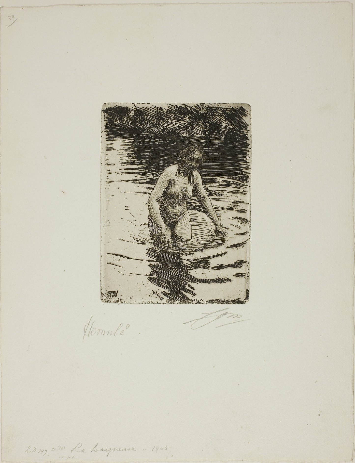Hemulå II - Anders Zorn, Poster Print Wall Art