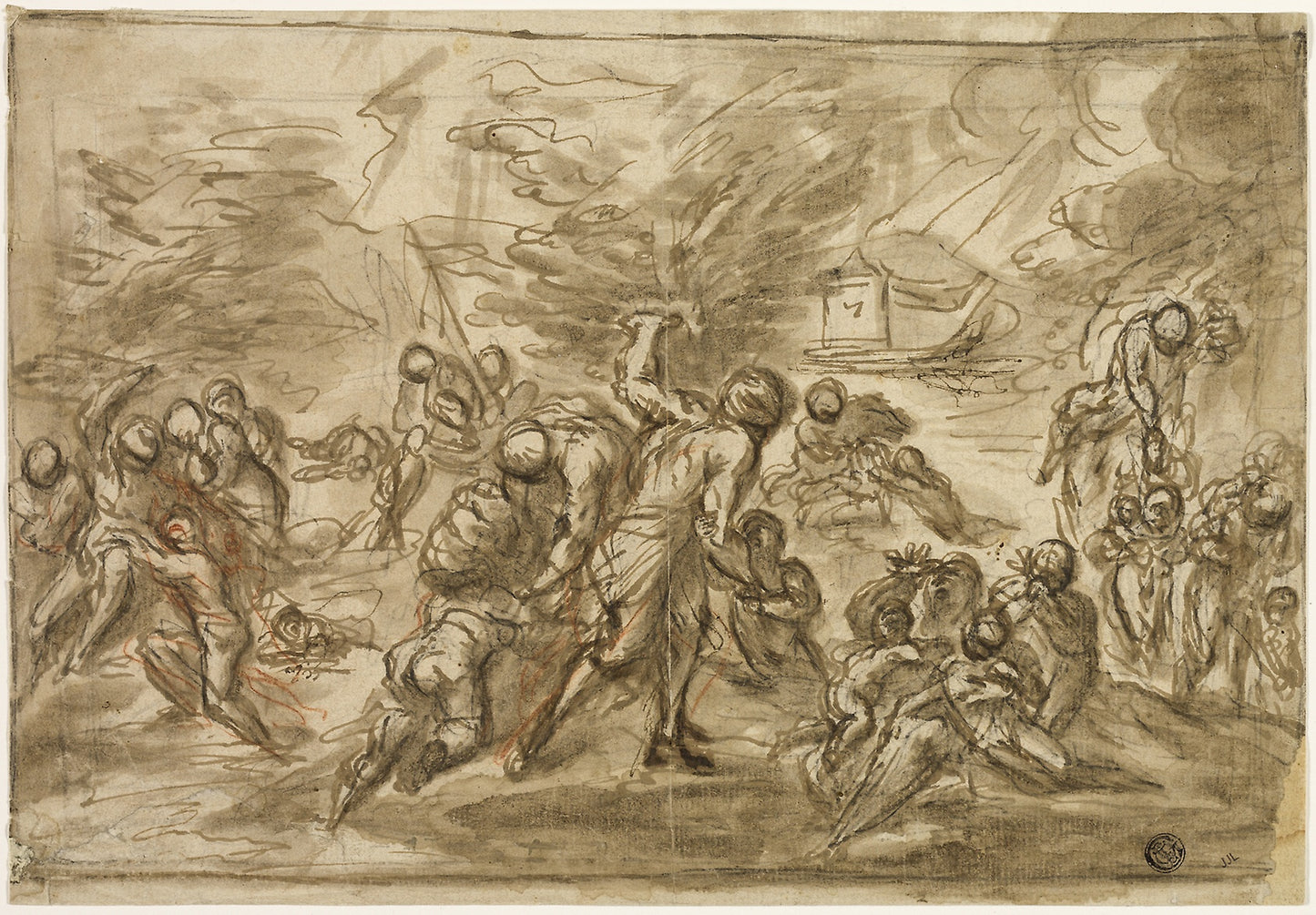 The Deluge - Attributed to Andrea dei Michieli, Poster Print Wall Art