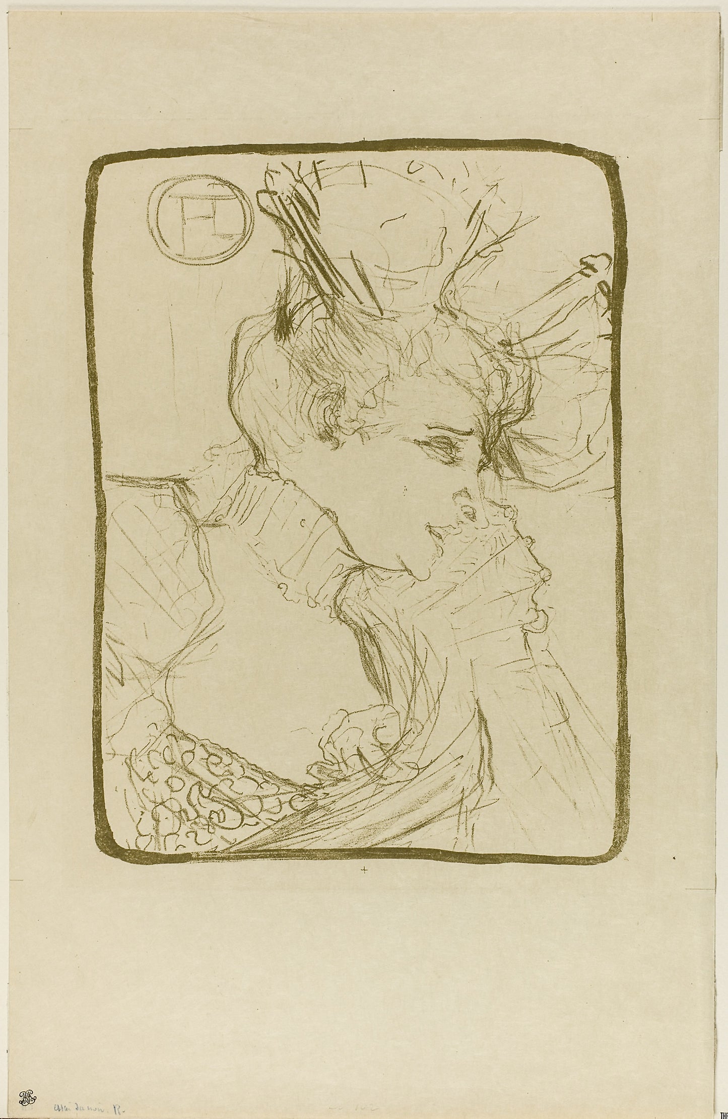 Bust of Mademoiselle Marcelle Lender - Henri de Toulouse-Lautrec, Poster Print Wall Art