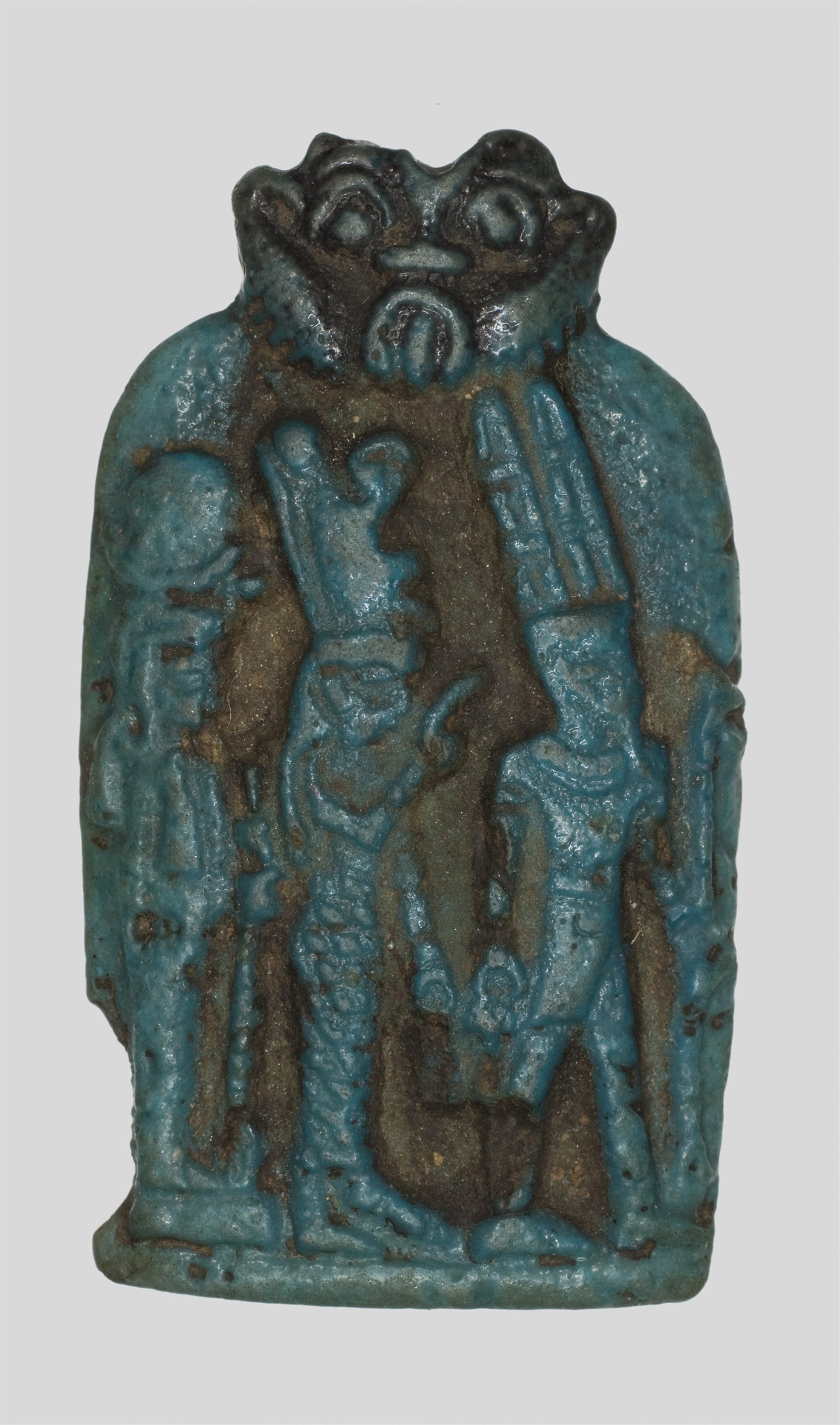 Amulet of the Theban Triad, Amun, Mut, and Khonsu - Egyptian, Poster Print Wall Art