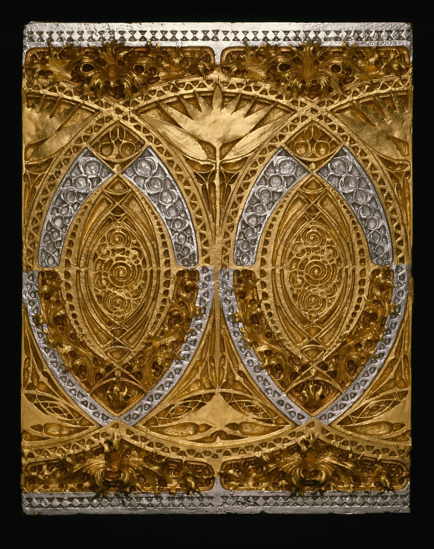 Schiller Theatre Building, Chicago, Illinois: Banquet Room Frieze Panel (Restored): Adler & Sullivan, Architects, Poster Print Wall Art