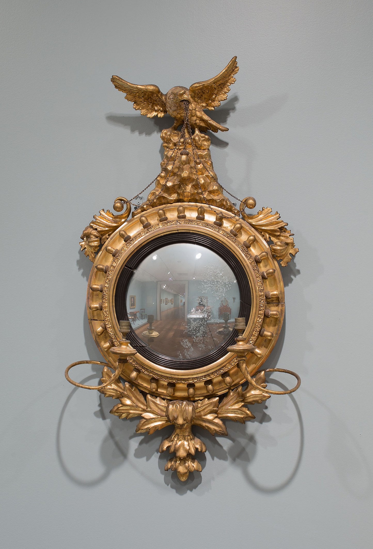 Convex Mirror (one of a pair) - Artist unknown, Poster Print Wall Art