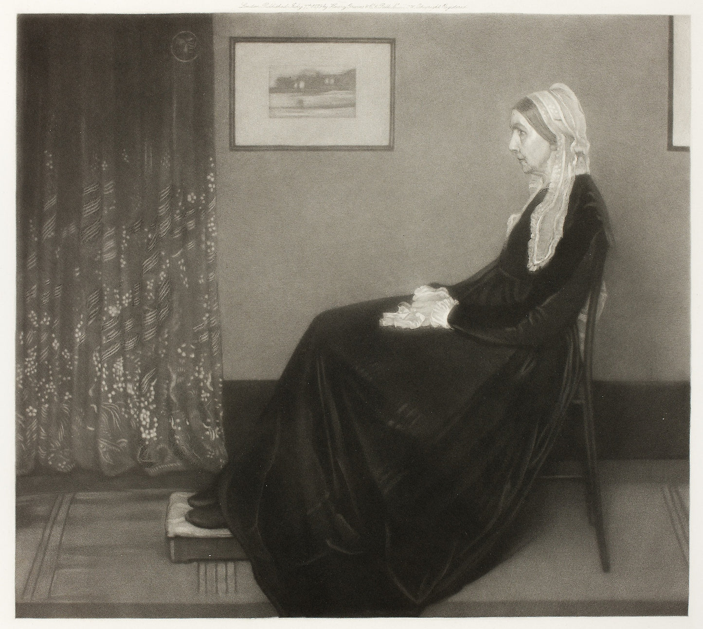 Arrangement in Grey and Black No. 1 - Portrait of the Artist's Mother - Richard Josey (English, 1840-1906), Poster Print Wall Art