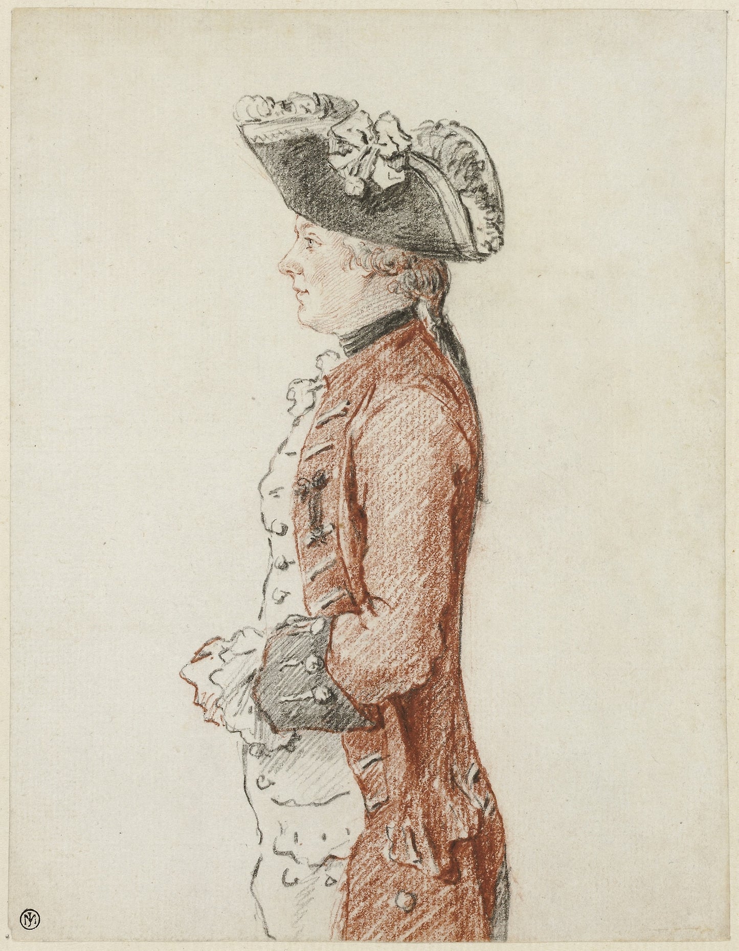 Portrait of the Chevalier de Lézay - Louis Carrogis de Carmontelle, Poster Print Wall Art
