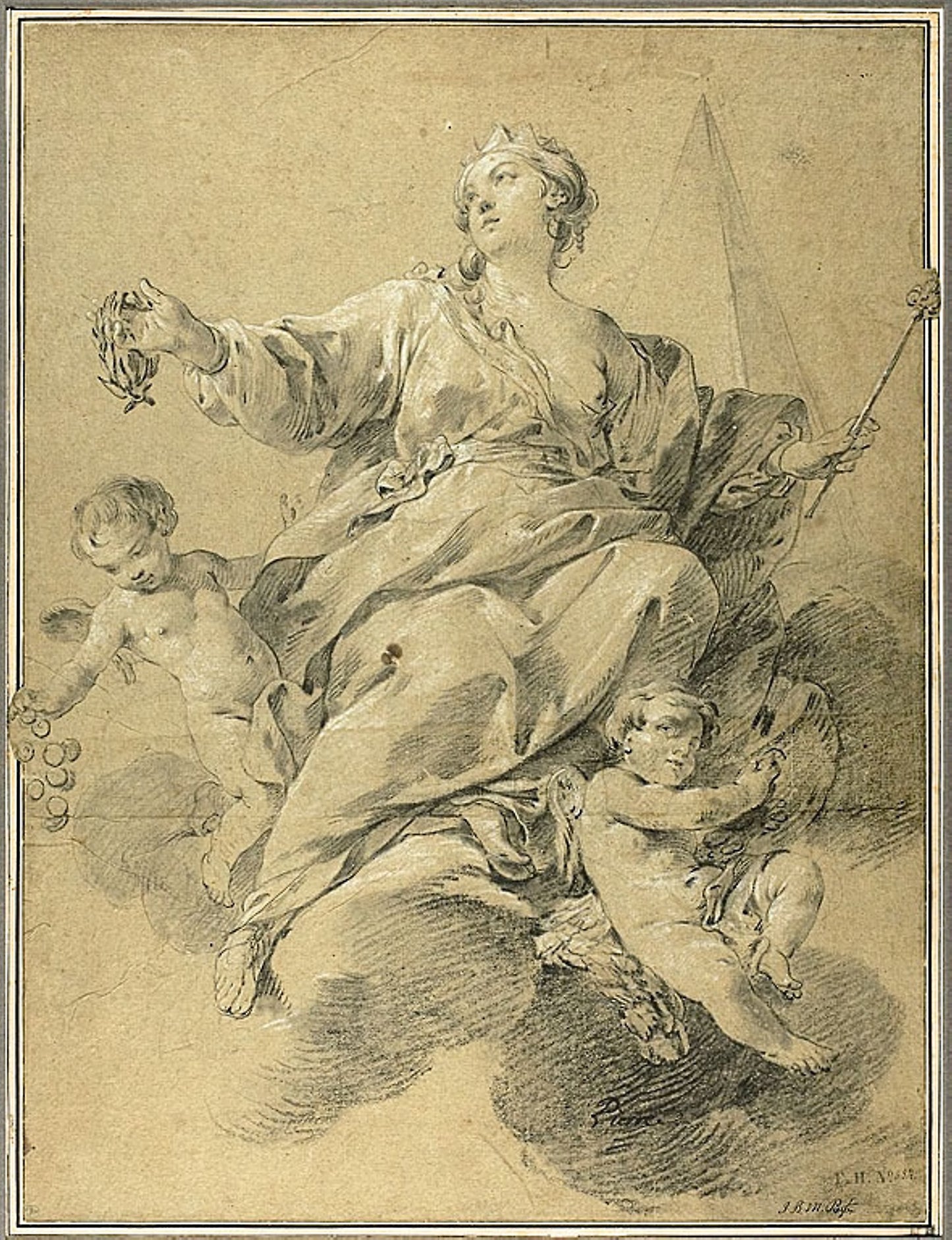Allegory of Victory - Jean Baptiste Marie Pierre, Poster Print Wall Art