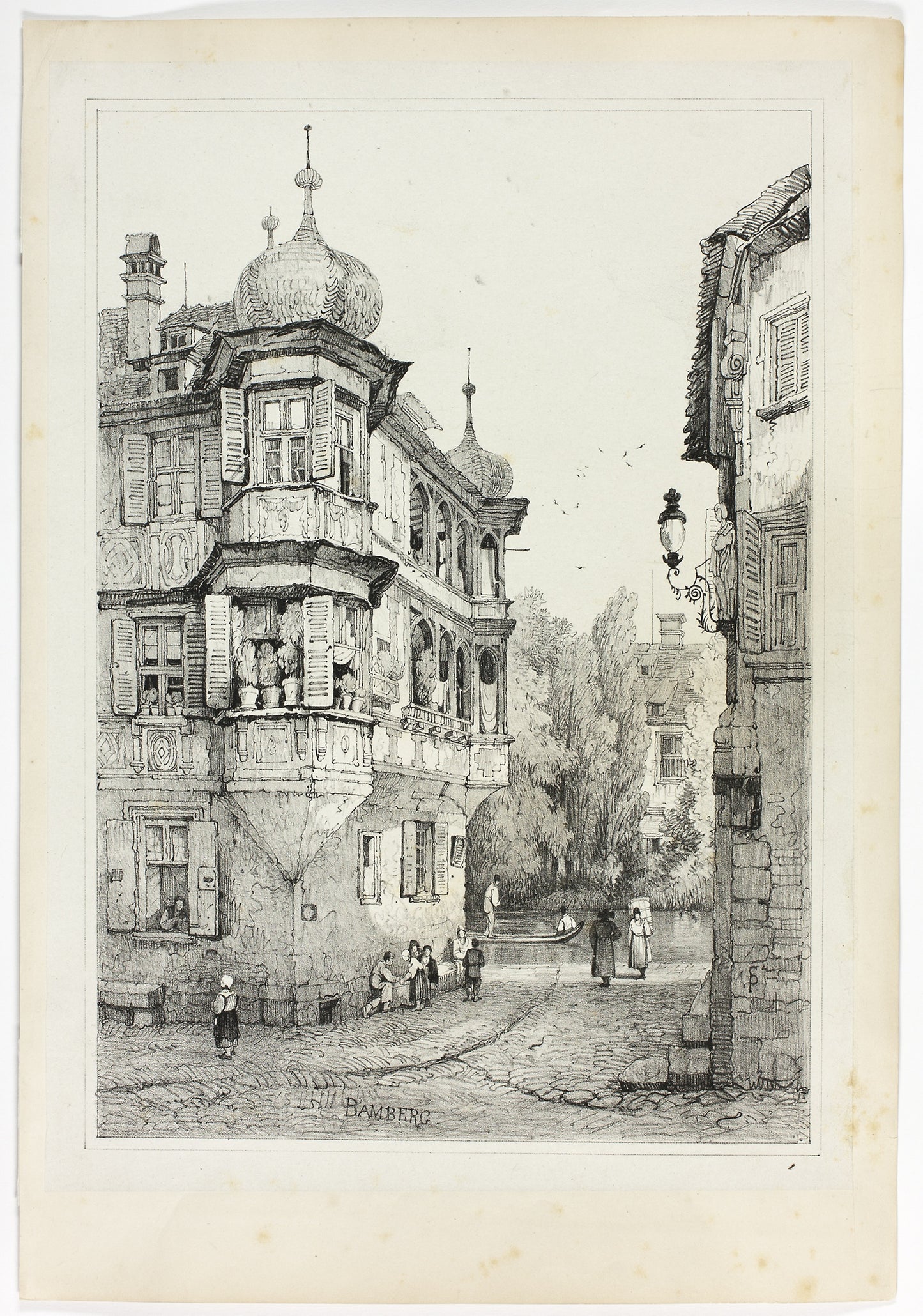Bamberg - Samuel Prout (English, 1783-1852), Poster Print Wall Art