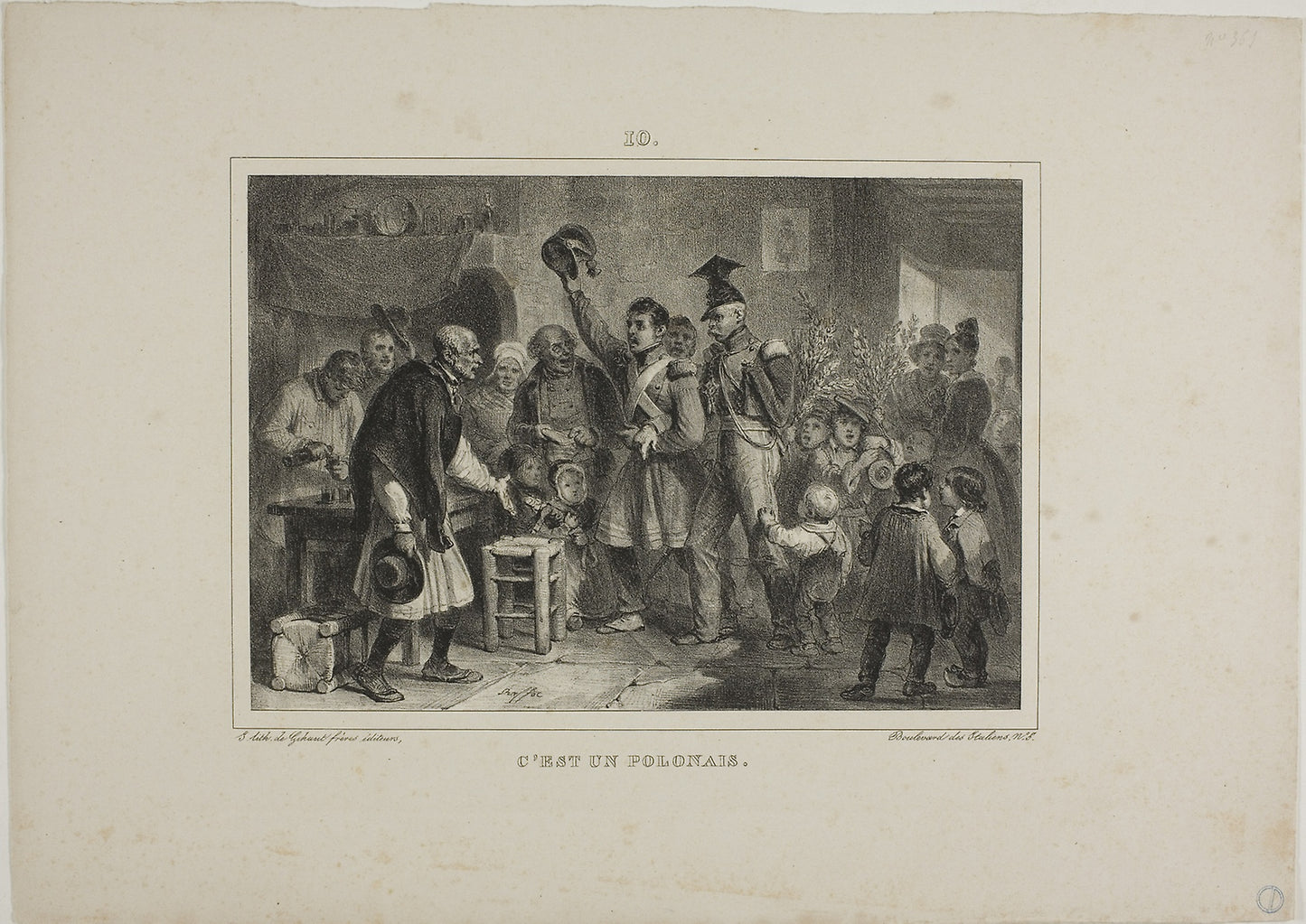 It's a Pole - Denis Auguste Marie Raffet (French, 1804-1860), Poster Print Wall Art