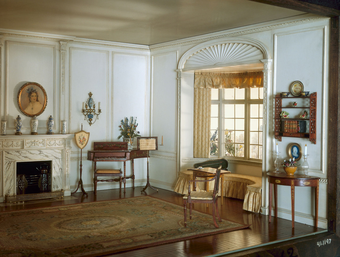 E-12 - English Drawing Room of the Georgian Period, c. 1800 - Mrs. James Ward Thorne, Poster Print Wall Art