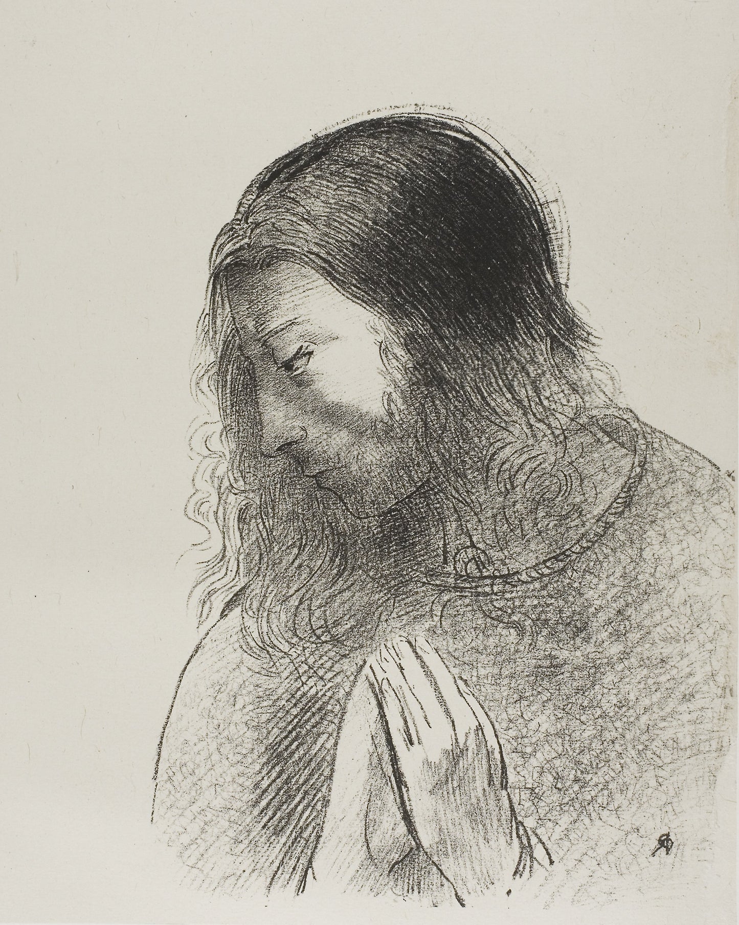And I John Saw These Things, and Heard Them, plate 12 of 12 - Odilon Redon, Poster Print Wall Art