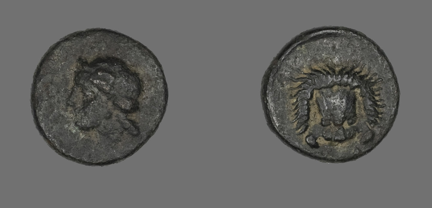 Coin Depicting the Goddess Hera (?) - Greek, Poster Print Wall Art