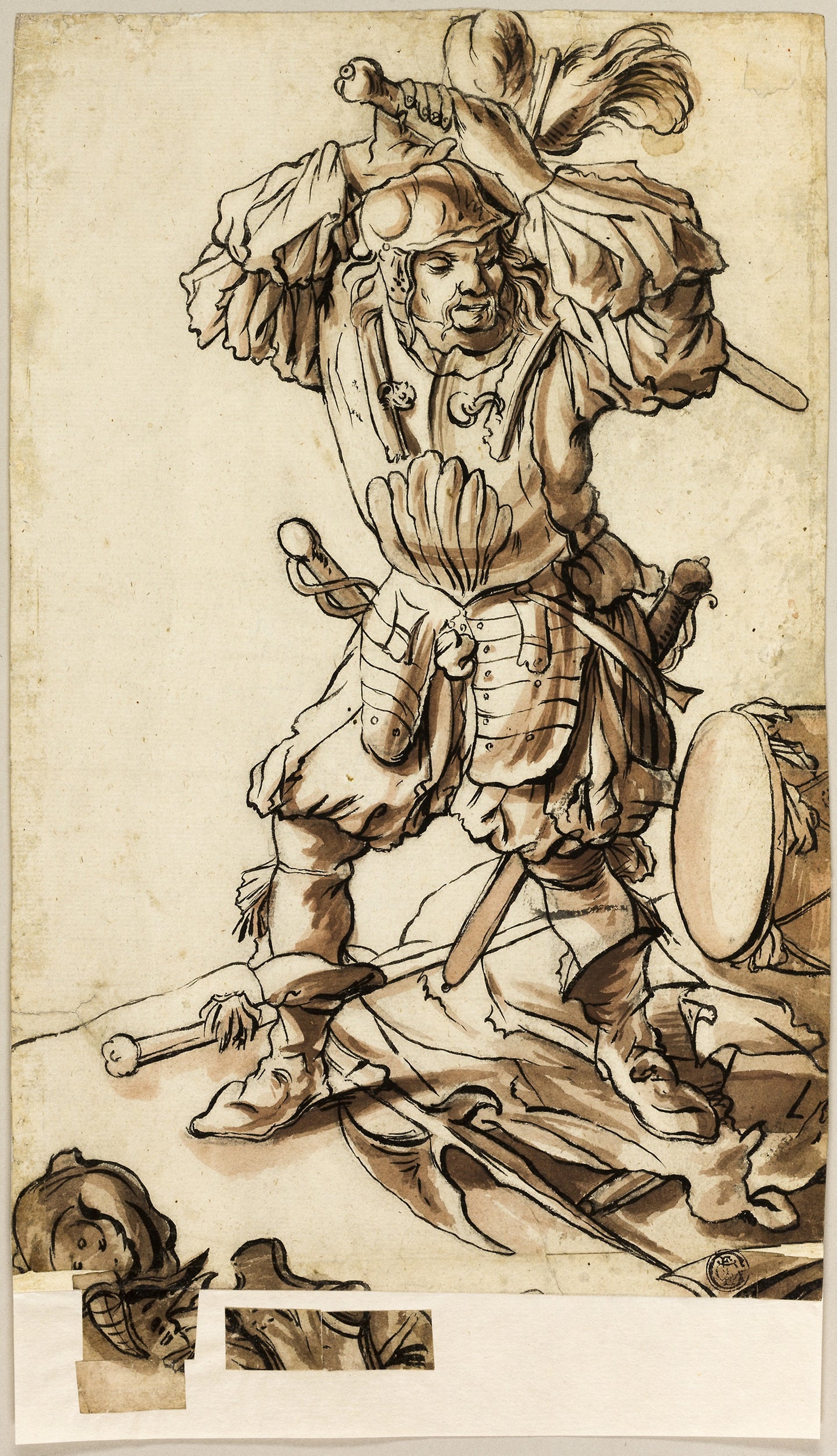 A Landsknecht: Unknown Artist,16x12"(A3) Poster