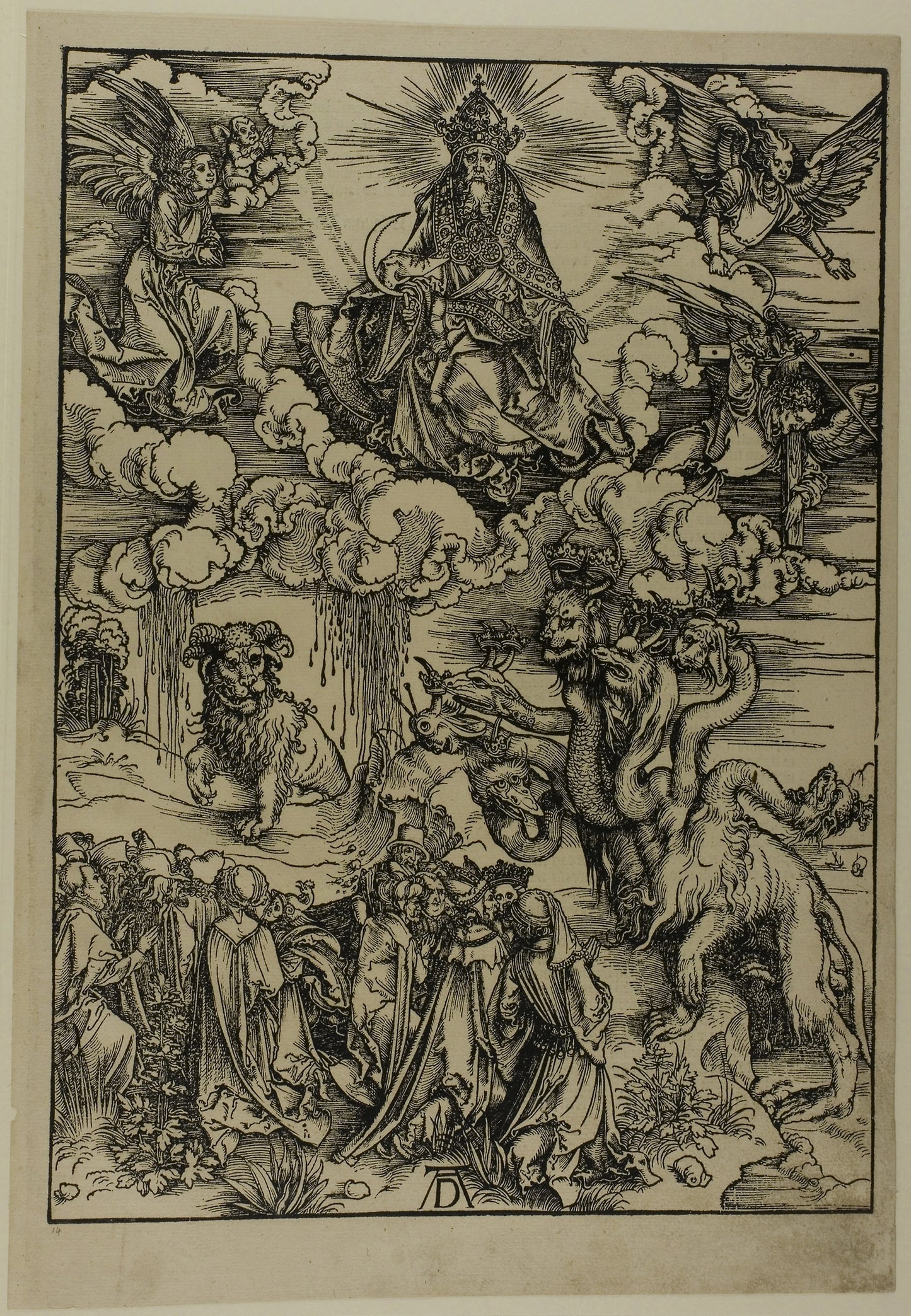 The Beast with Two Horns like a Lamb, from The Apocalypse - Albrecht Dürer, Poster Print Wall Art