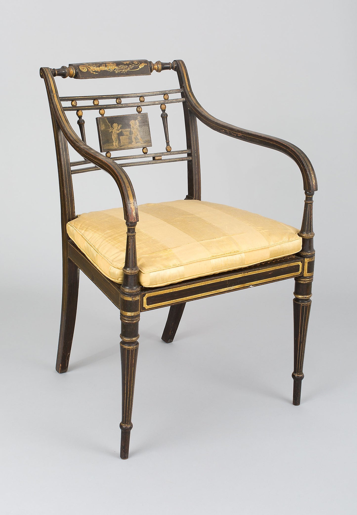 Armchair with Tablet - Putti at Vulcan's Forge - Attributed to John Gee, Poster Print Wall Art
