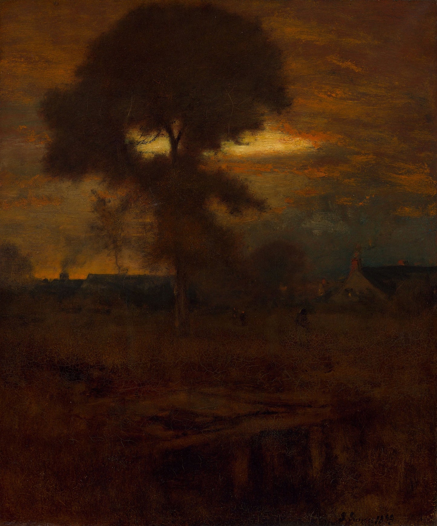 Afterglow - George Inness, Poster Print Wall Art