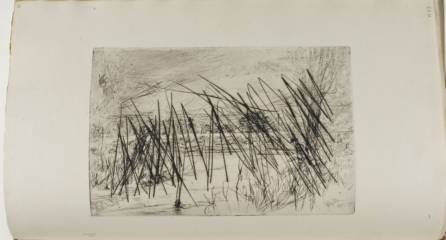 Landscape with Fisherman - James McNeill Whistler, Poster Print Wall Art