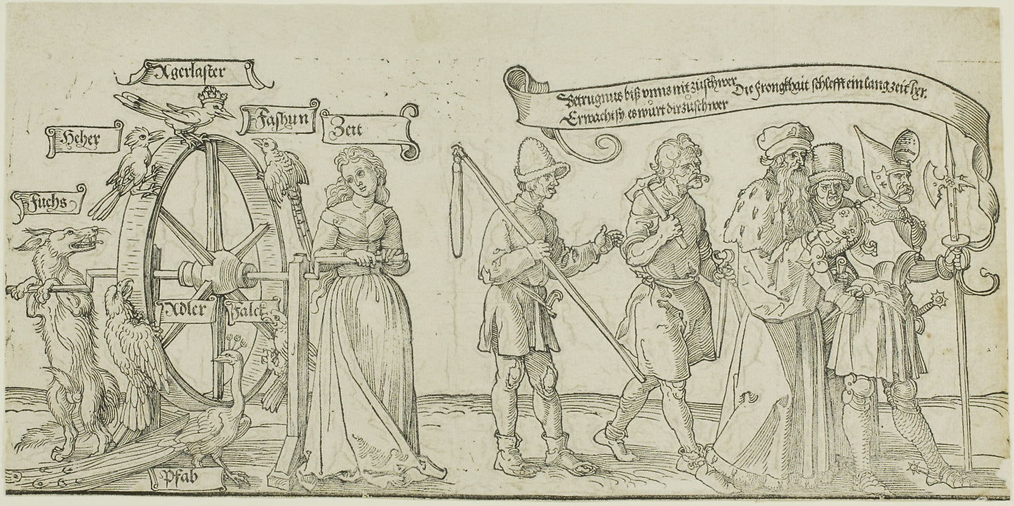 The Michelfeldt Tapestry (Allegory on Social Injustice), first part of three - Attributed to Albrecht Dürer, Poster Print Wall Art