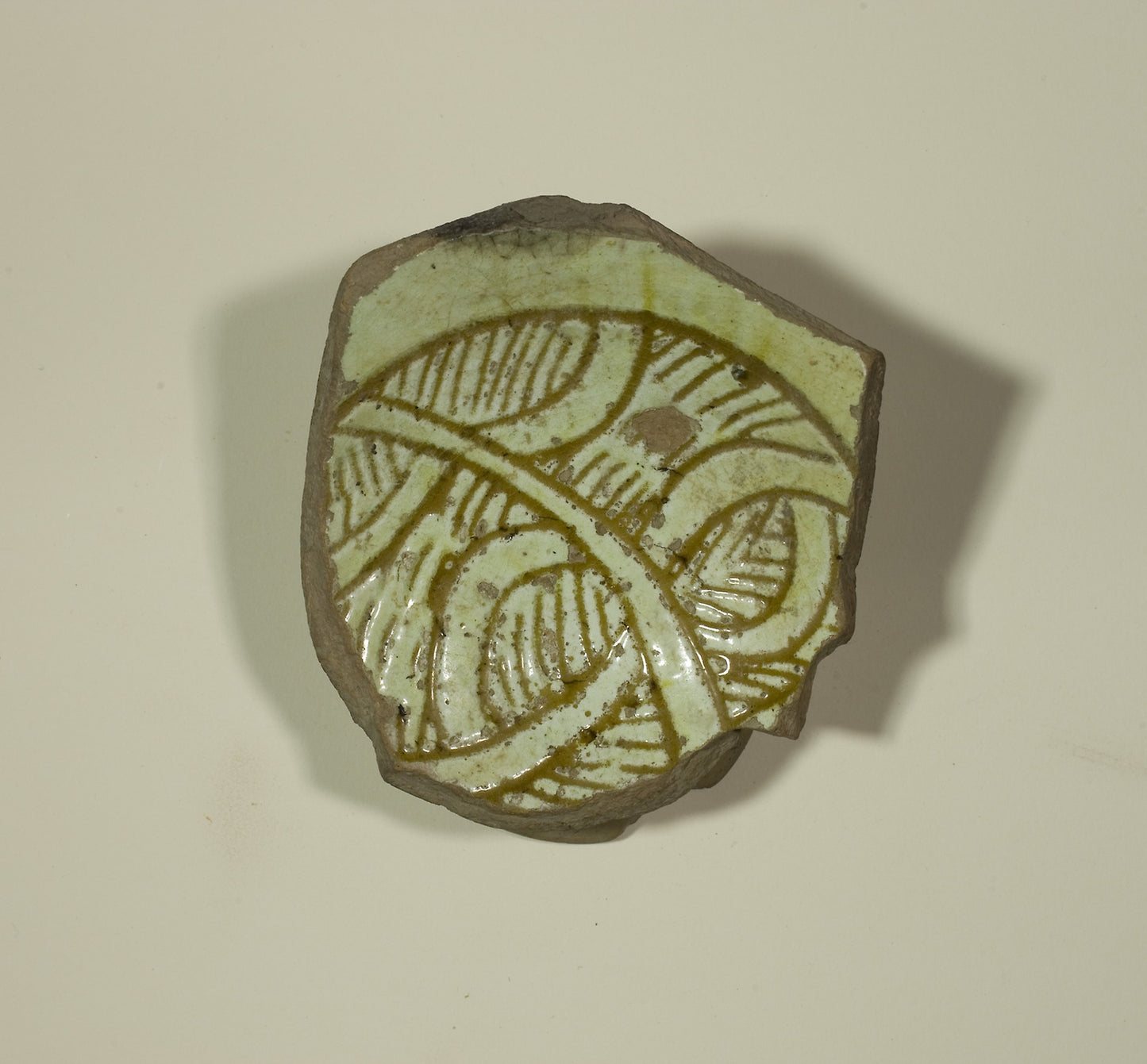 Fragment from the Base of a Bowl - Byzantine; Constantinople or vicinity, Poster Print Wall Art