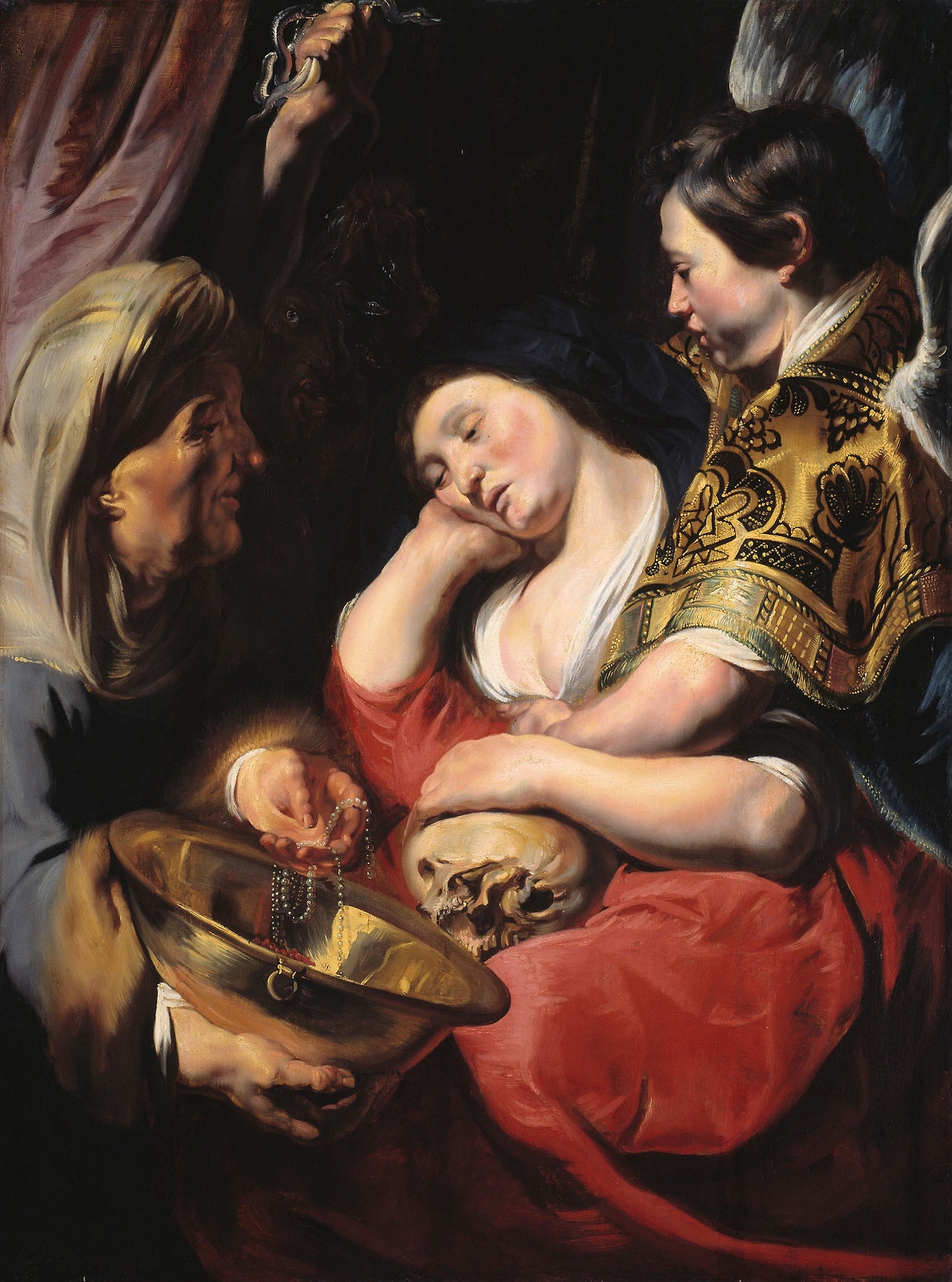 The Temptation of the Magdalene - Jacob Jordaens, Poster Print Wall Art