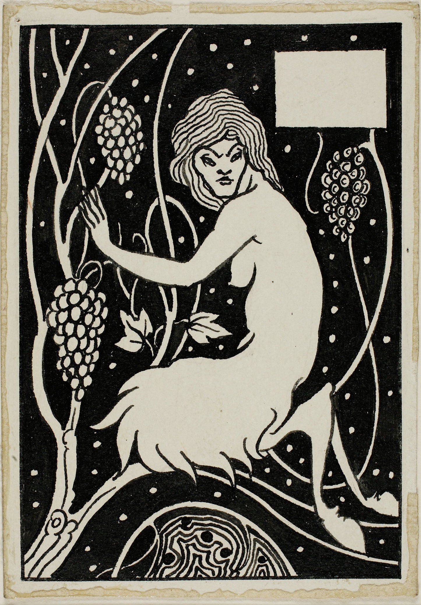 Decorative Study - Satyr - Attributed to Aubrey Vincent Beardsley, Poster Print Wall Art