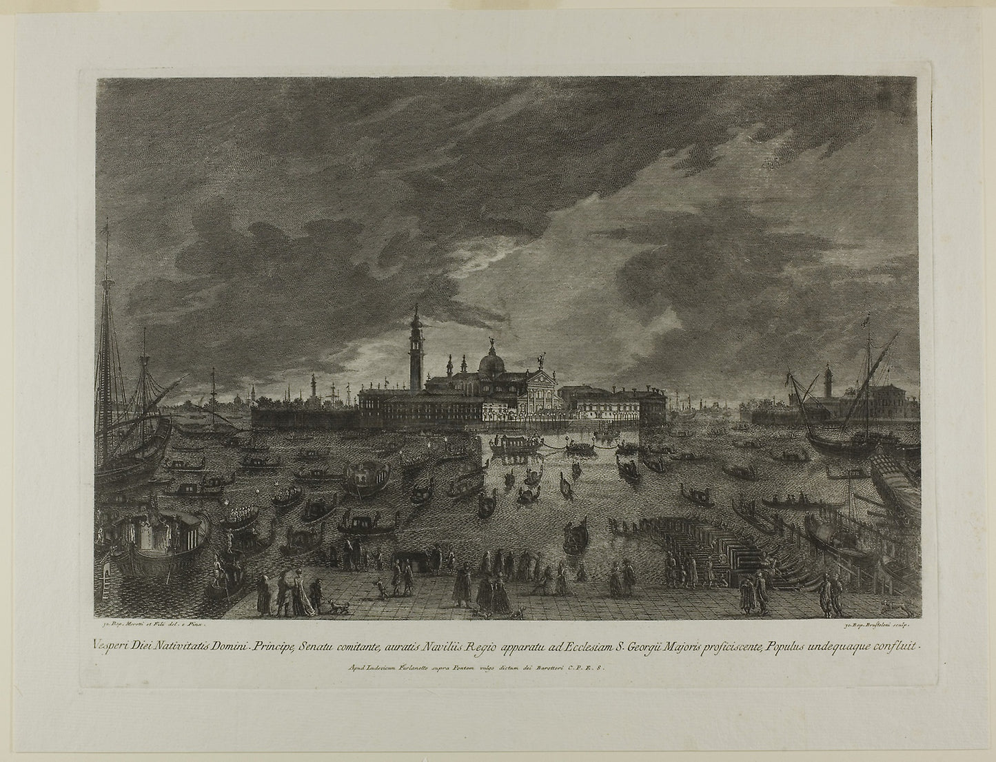 San Giorgio Maggiore - Giovanni Battista Brustolini, Poster Print Wall Art