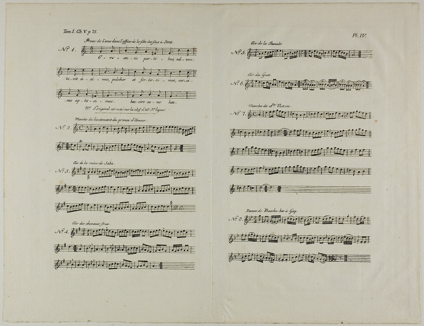 Music for the Donkey in the Office of the Feast of Fools - Aubin-Louis Millin (French, 19th Century), Poster Print Wall Art
