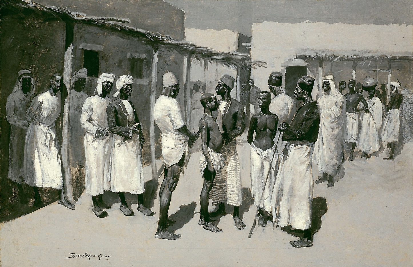 Slave Market - Frederic Remington, Poster Print Wall Art