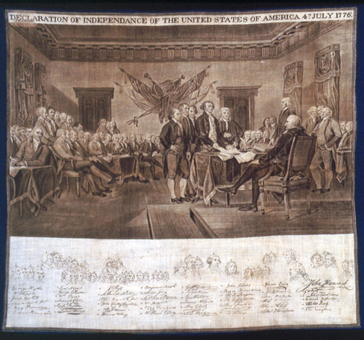 Handkerchief - After a painting - John Trumbull (American, 1756–1843), Poster Print Wall Art
