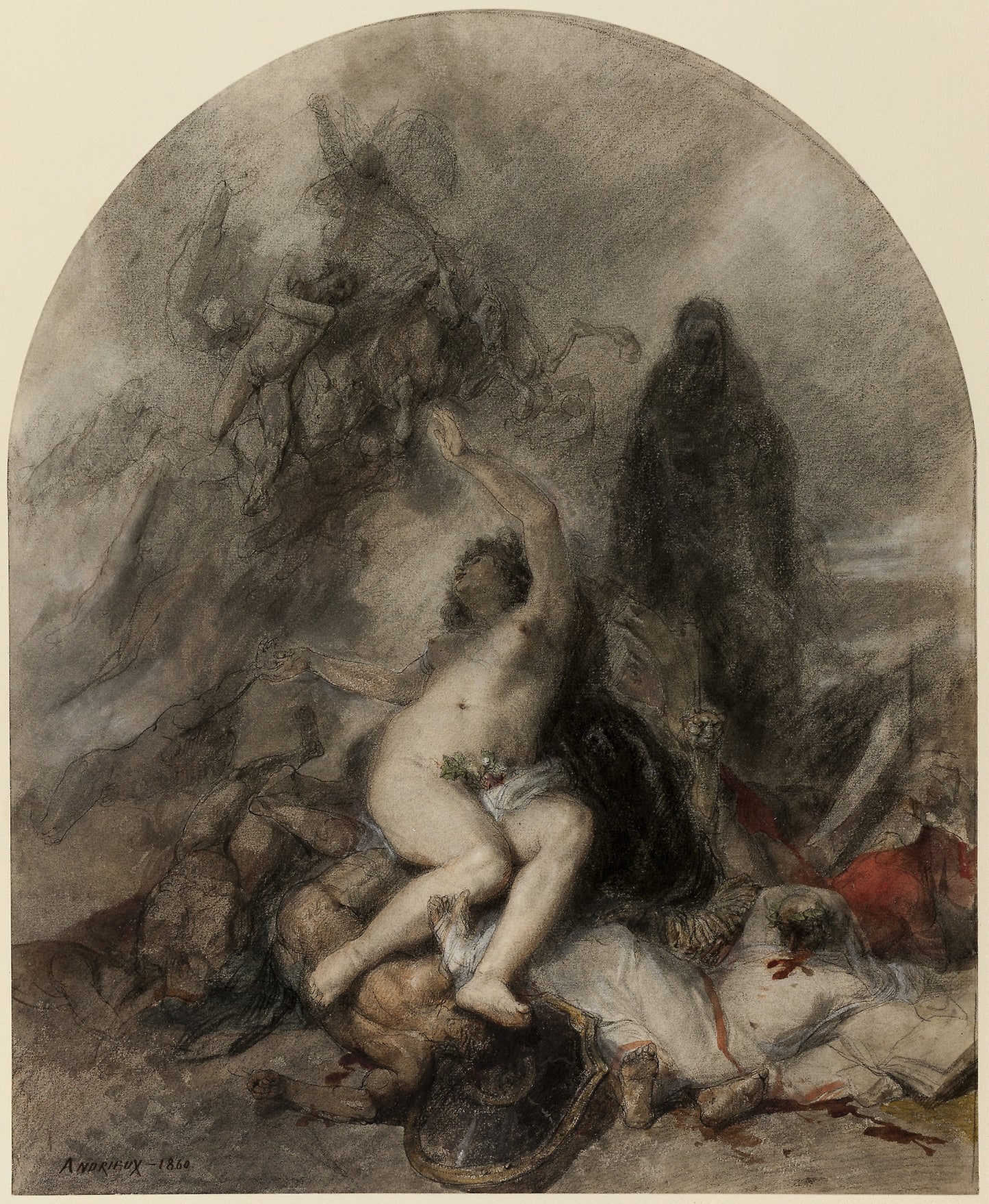 Allegory of War - Clement-Auguste Andrieux, Poster Print Wall Art