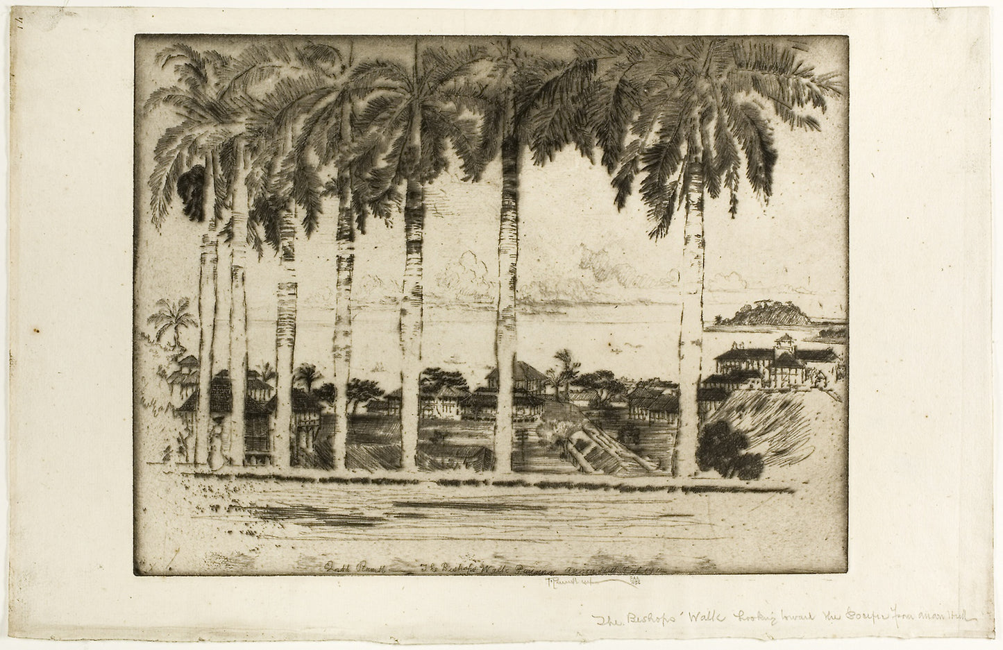 Bishops Walk, Ancon Hill, Panama - Joseph Pennell, Poster Print Wall Art