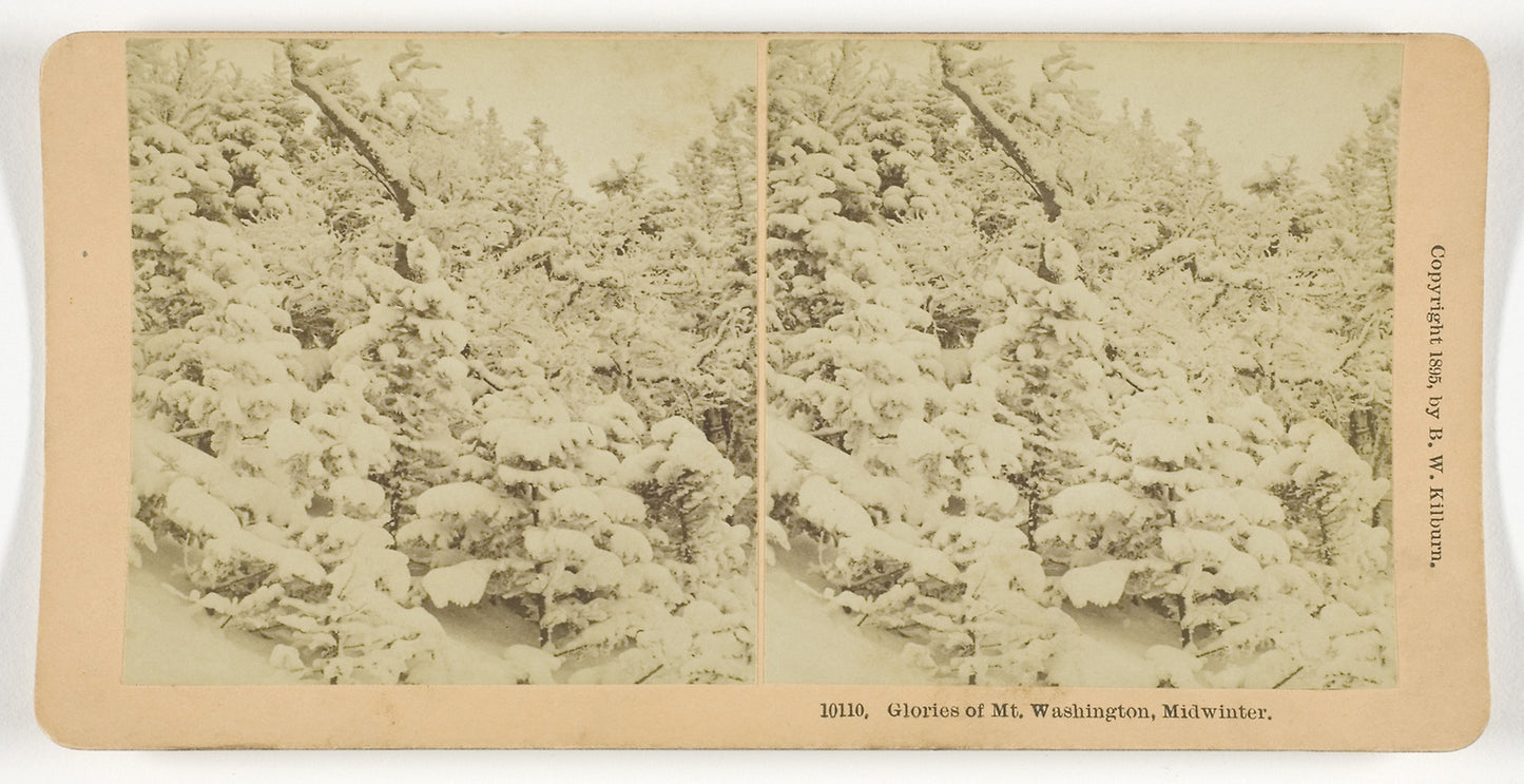 Glories of Mt. Washington, Midwinter - B. W. Kilburn, Poster Print Wall Art