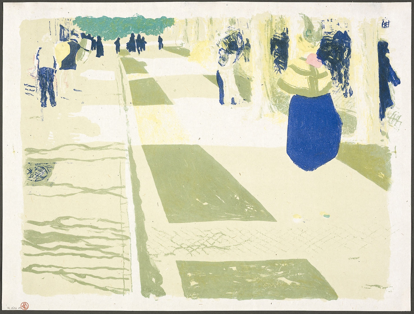The Avenue, plate two from Landscapes and Interiors - Edouard Vuillard (French, 1868-1940), Poster Print Wall Art