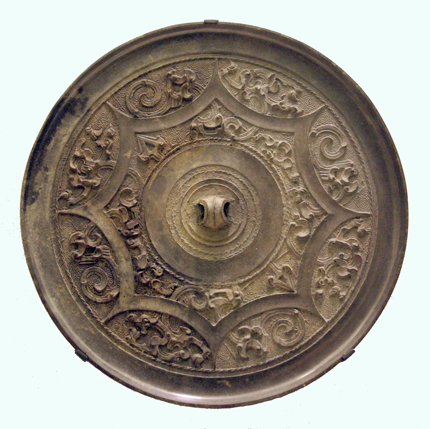 Mirror with Dragon and Bird Arabesque - China, Poster Print Wall Art