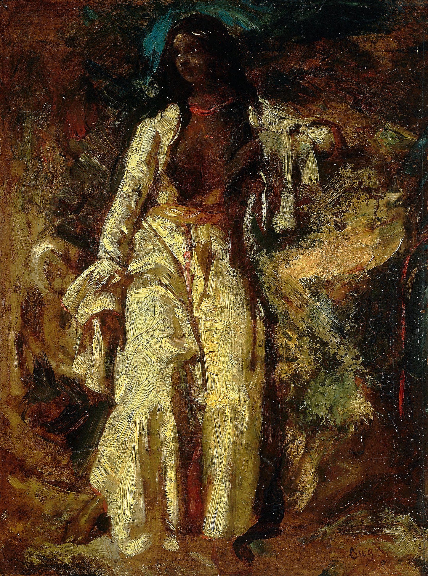 Nubian Woman - Jules-Robert Auguste, Poster Print Wall Art