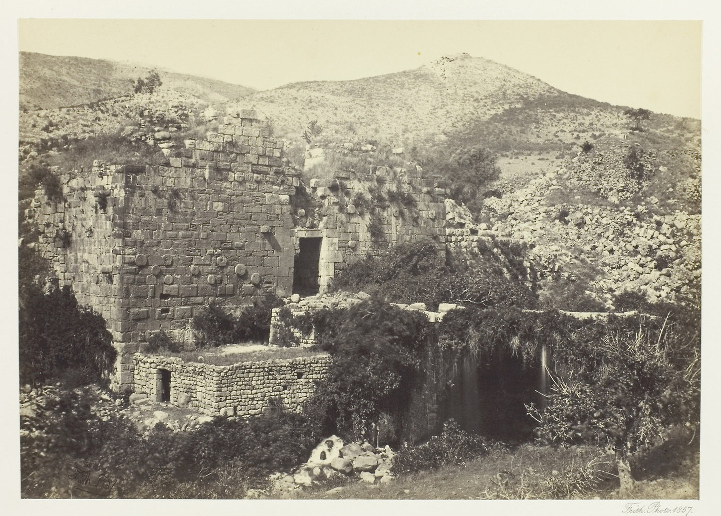 Banias, The Ancient Caesaria, Phillippi - Francis Frith , Poster Print Wall Art