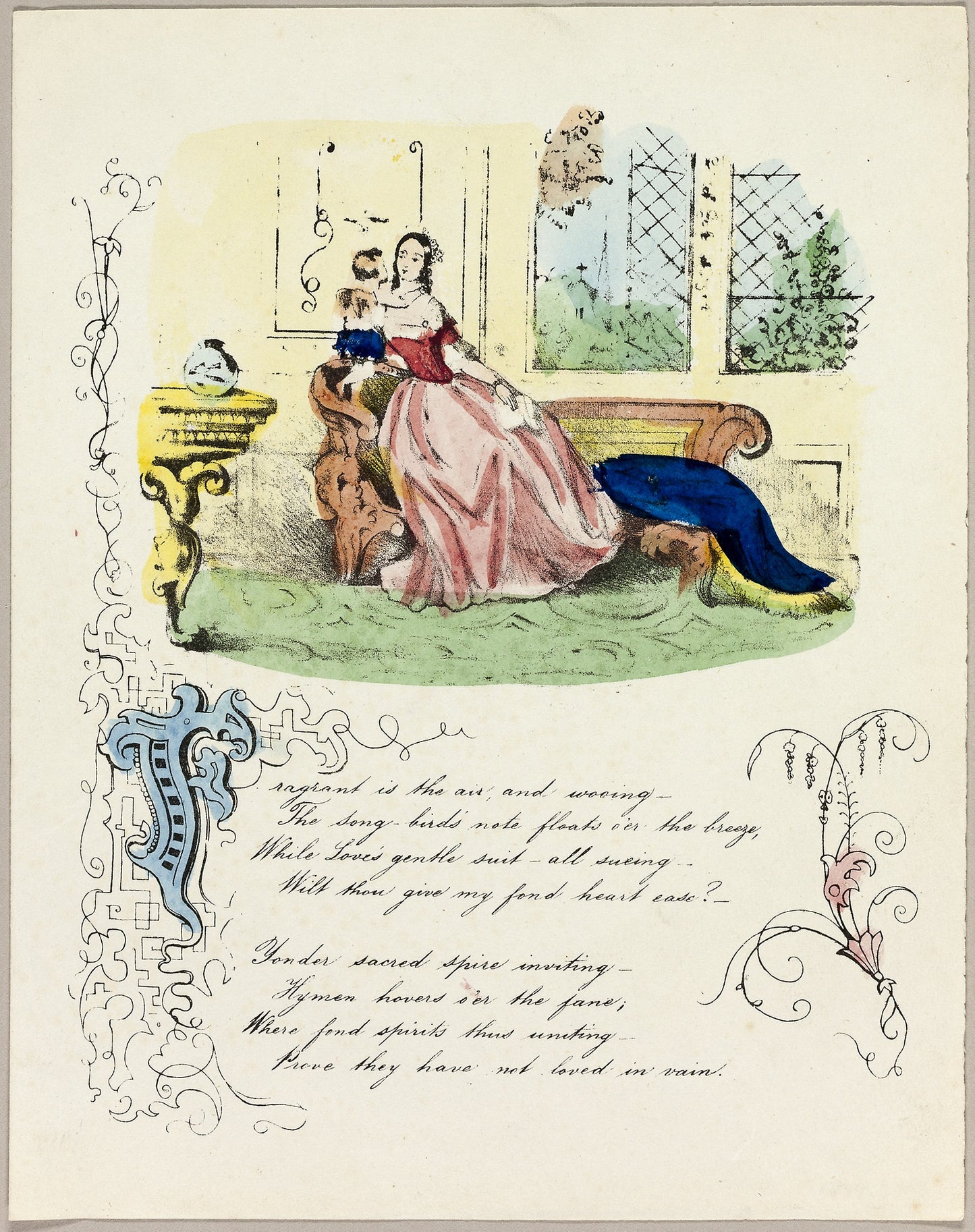 Fragrant is the Air and Wooing (valentine) - Unknown Artist, Poster Print Wall Art