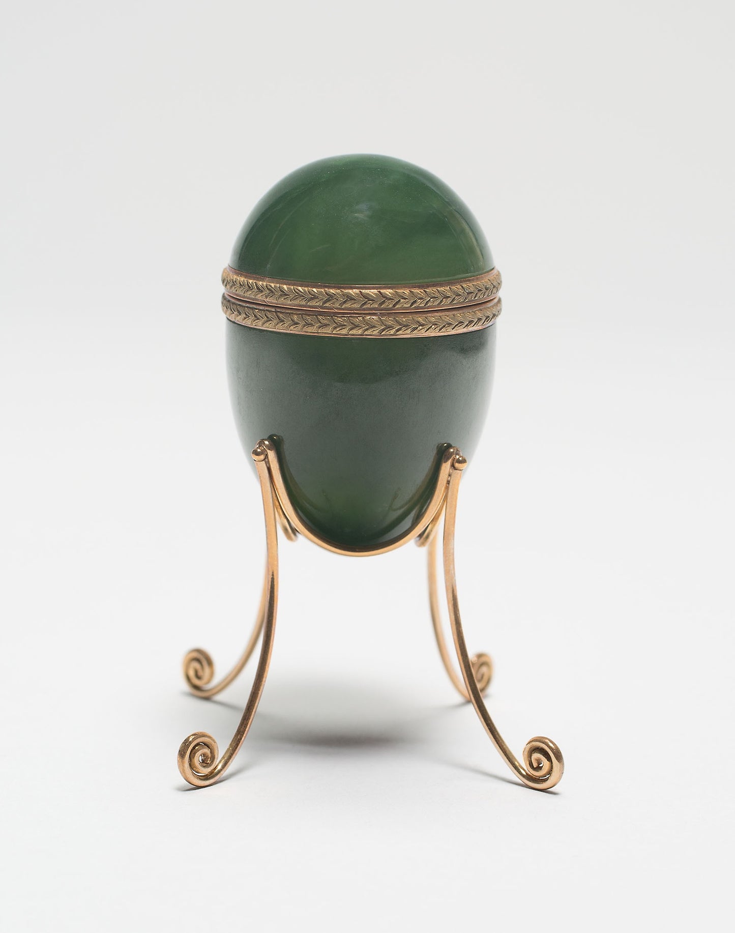 Miniature Box with Lid in the form of an Egg and Stand - Fabergé Workshop, Poster Print Wall Art
