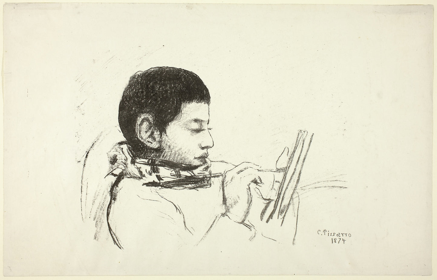 Portrait - Lucien Pissarro - Camille Pissarro, Poster Print Wall Art