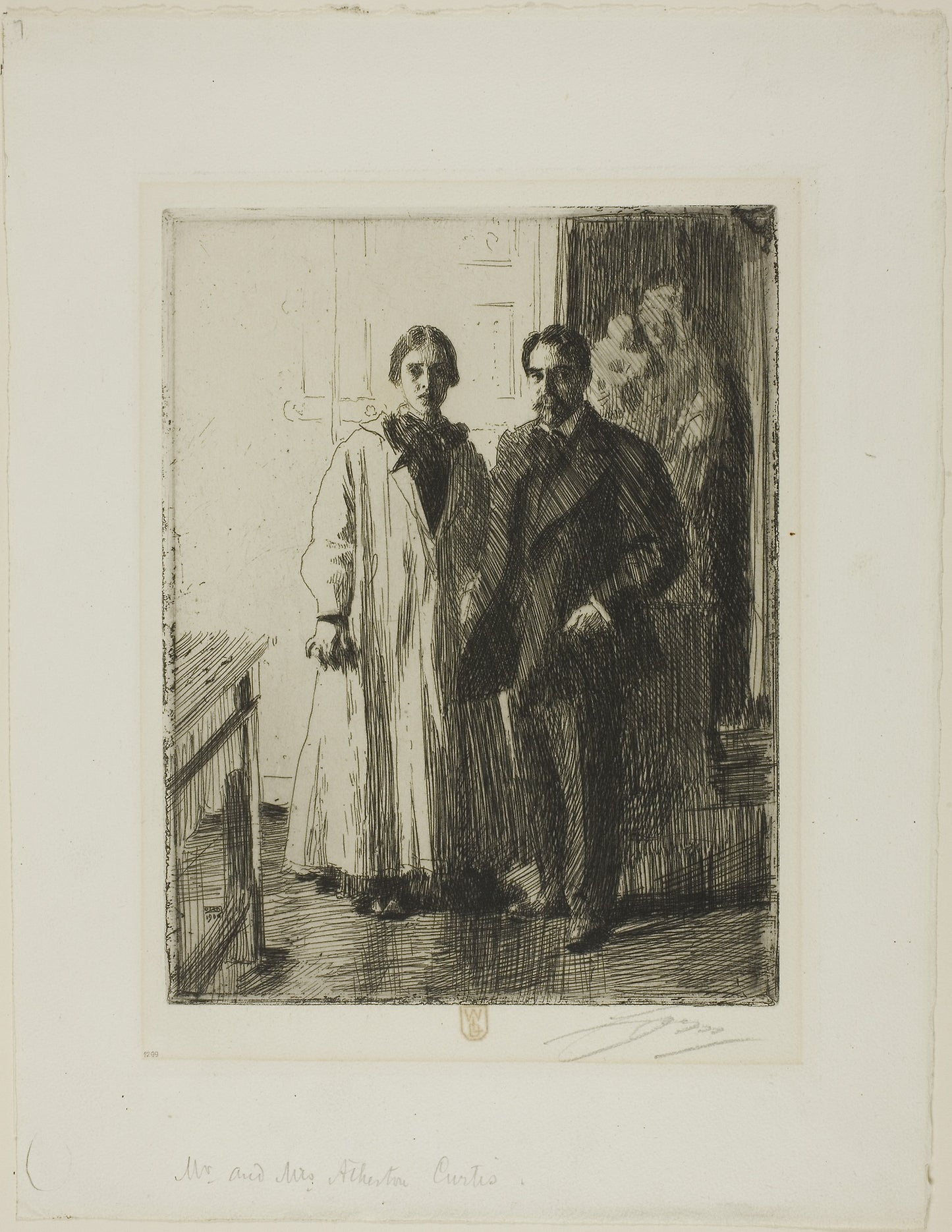 Mr. and Mrs. Atherton Curtis - Anders Zorn, Poster Print Wall Art