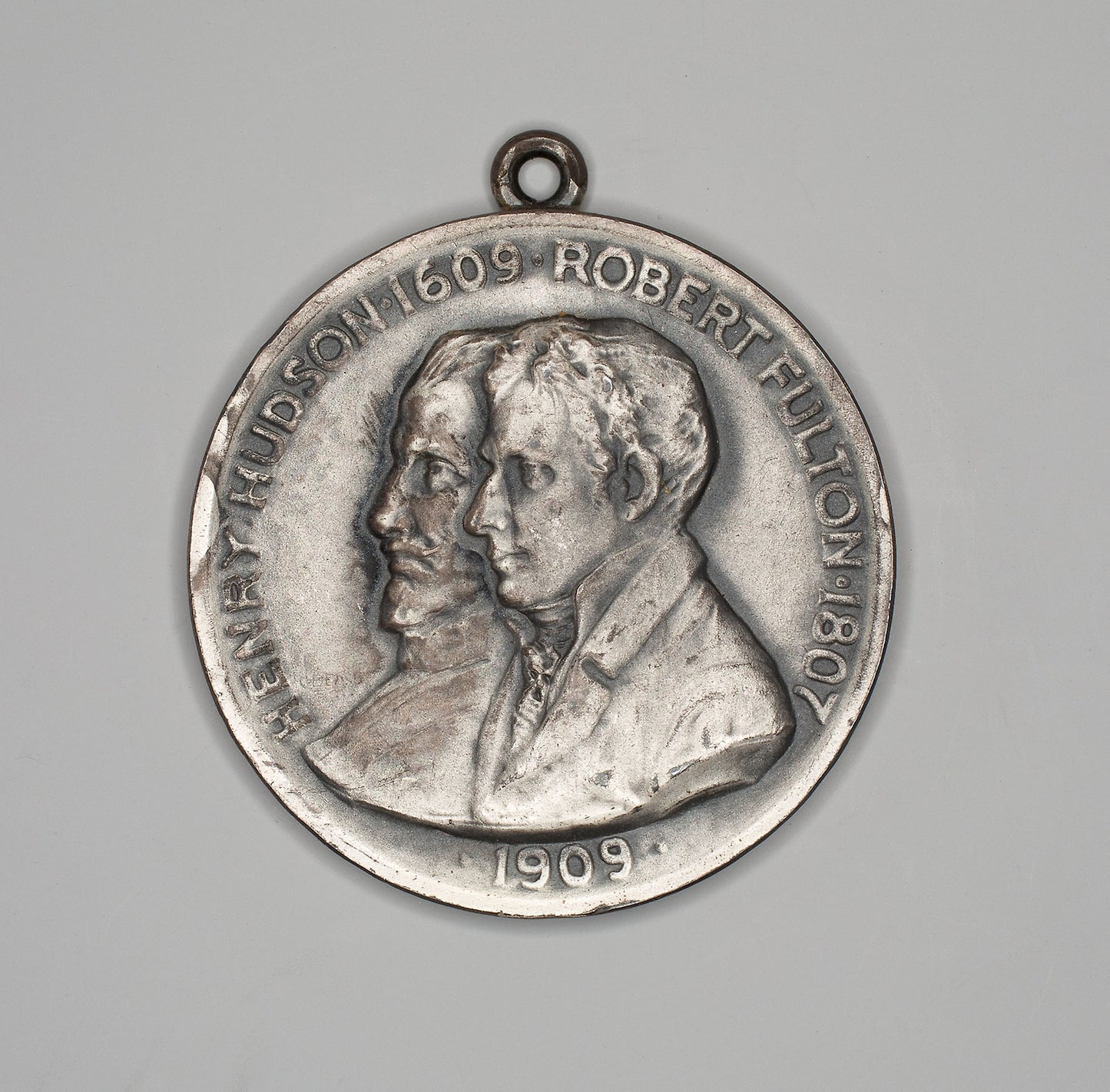 Two Medals Commemorating the Hudson-Fulton Celebration New York: Artist unknown, Poster Print Wall Art