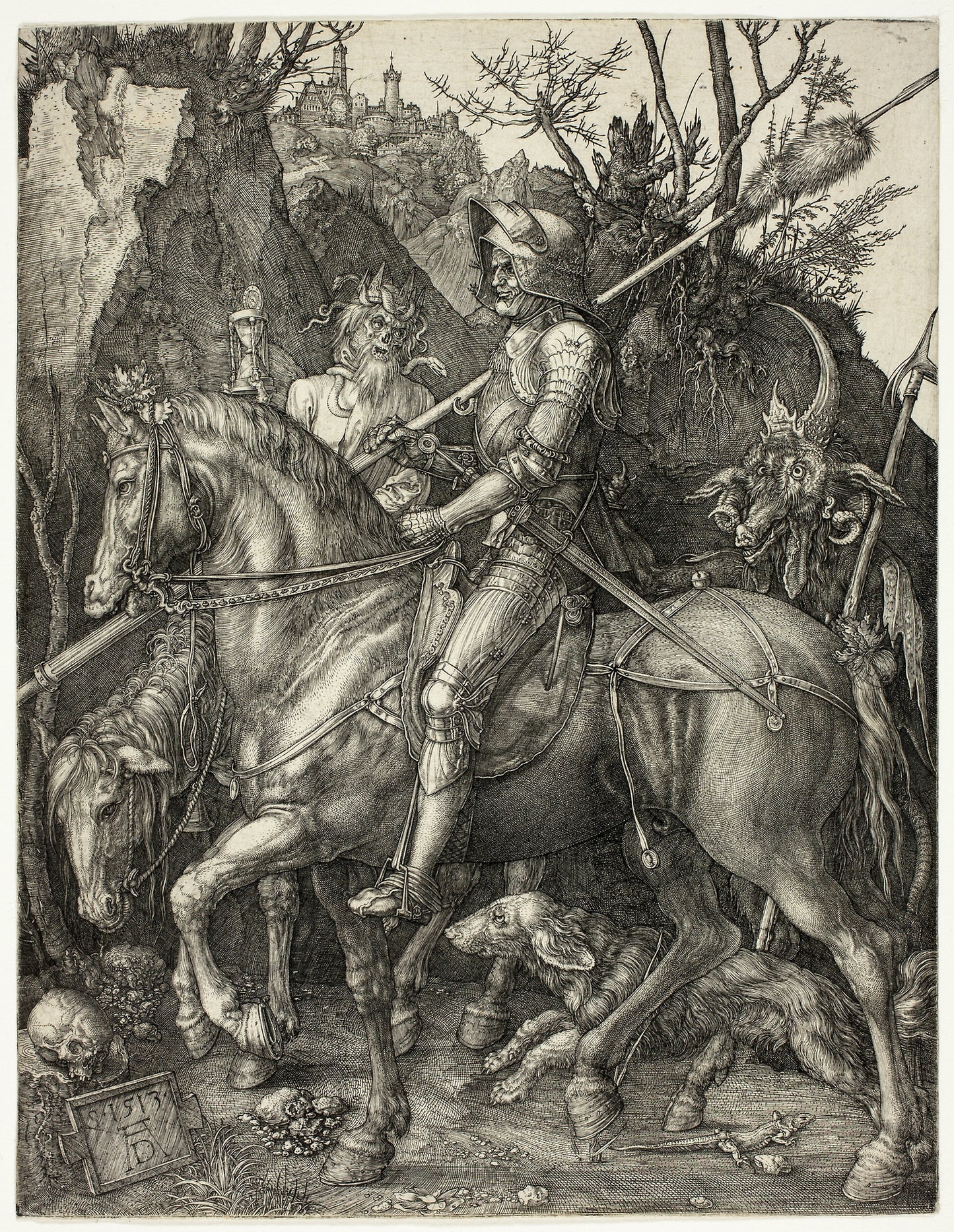 Knight, Death, and the Devil: Albrecht Dürer,16x12"(A3) Poster