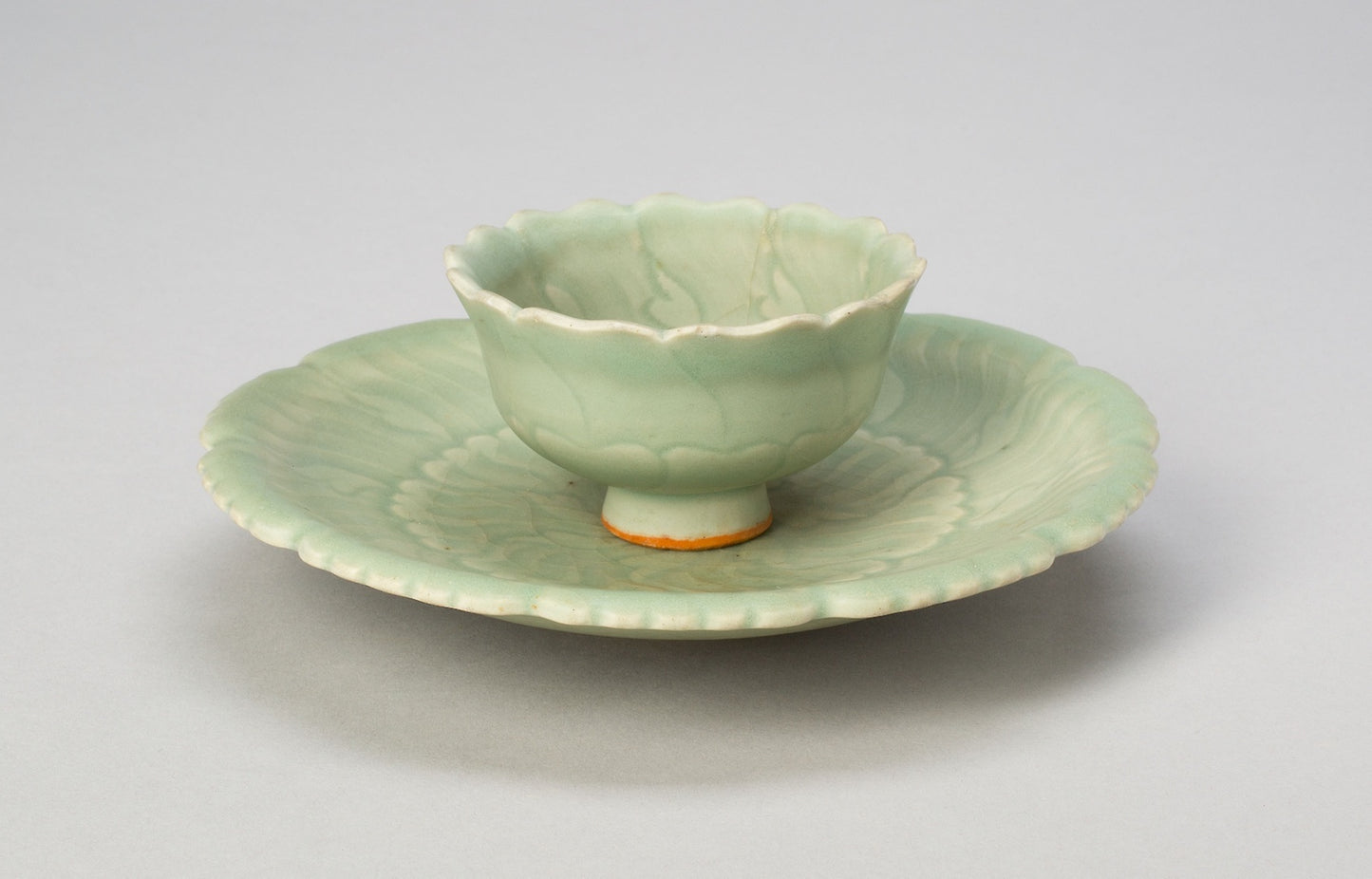 Foliate Cup and Stand - China, Poster Print Wall Art