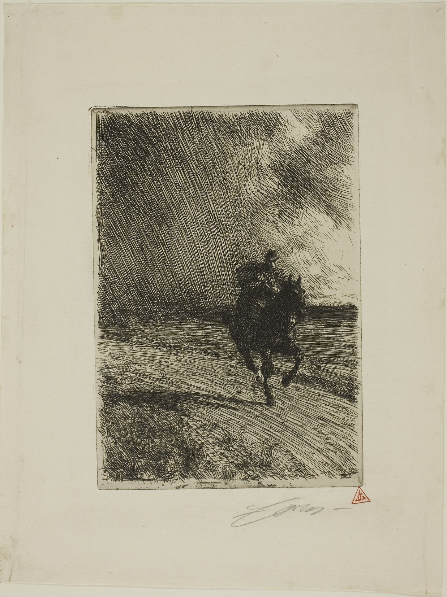 Storm - Anders Zorn, Poster Print Wall Art