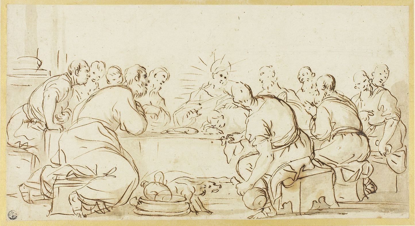 Last Supper - Luca Giordano (Italian, 1634-1705), Poster Print Wall Art