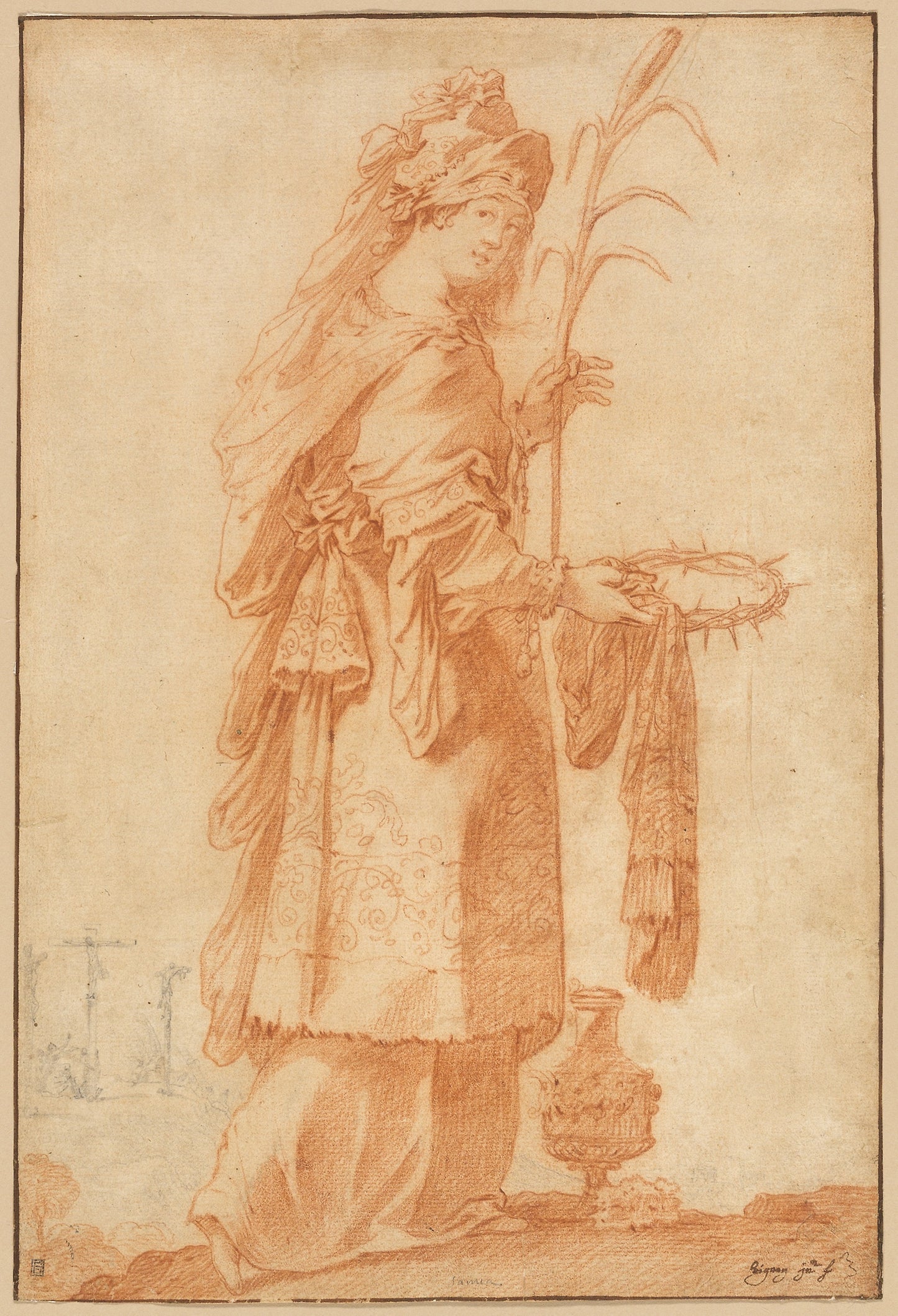 Samian Sibyl - Claude Vignon, Poster Print Wall Art